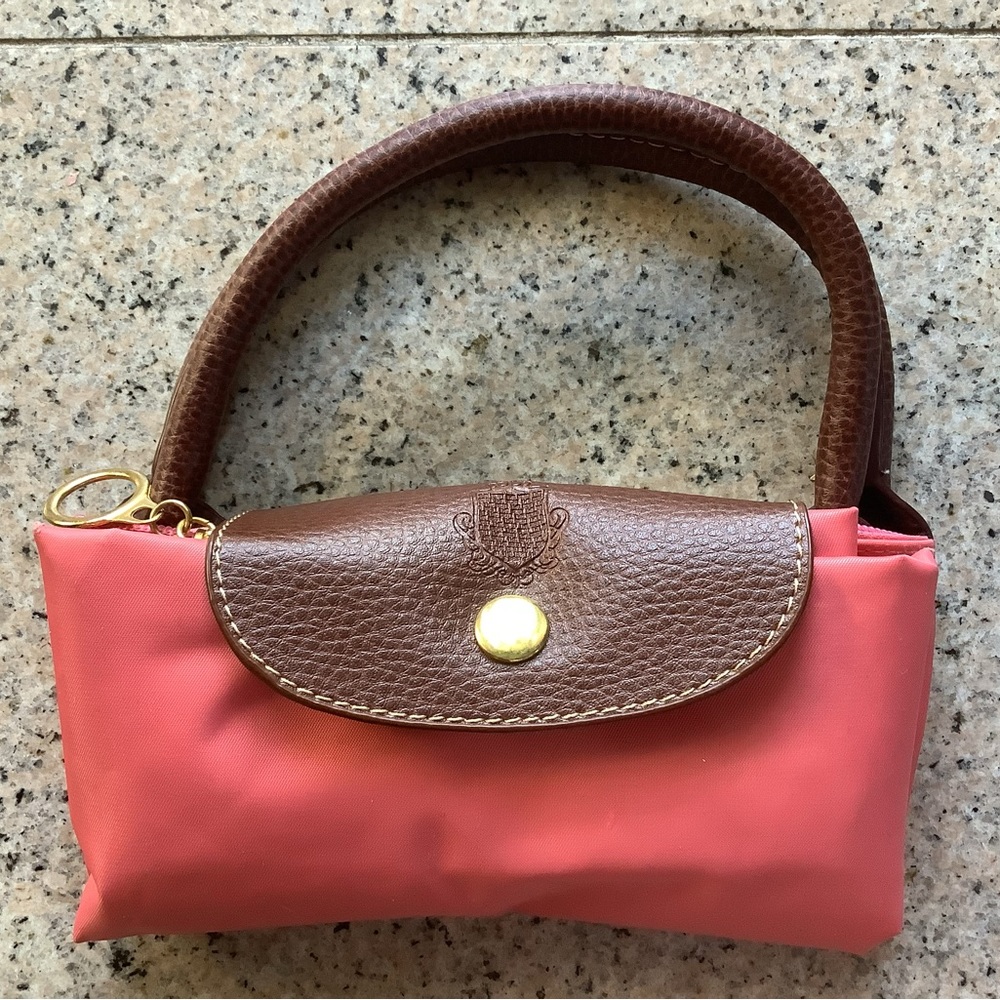 Nylon small tote bag